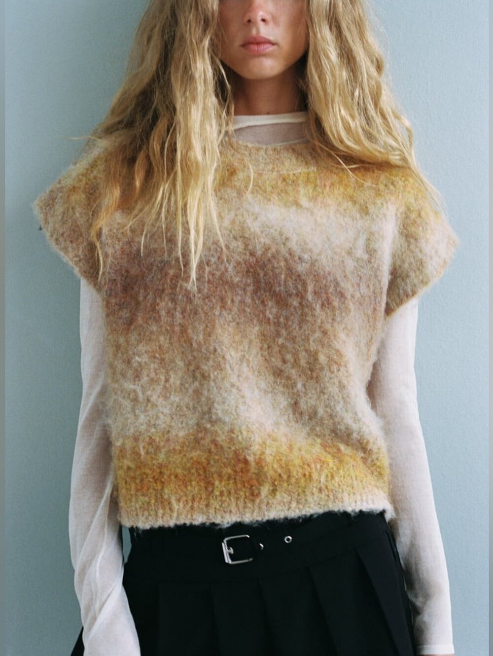 Zara Ombre Knit Vest NWT